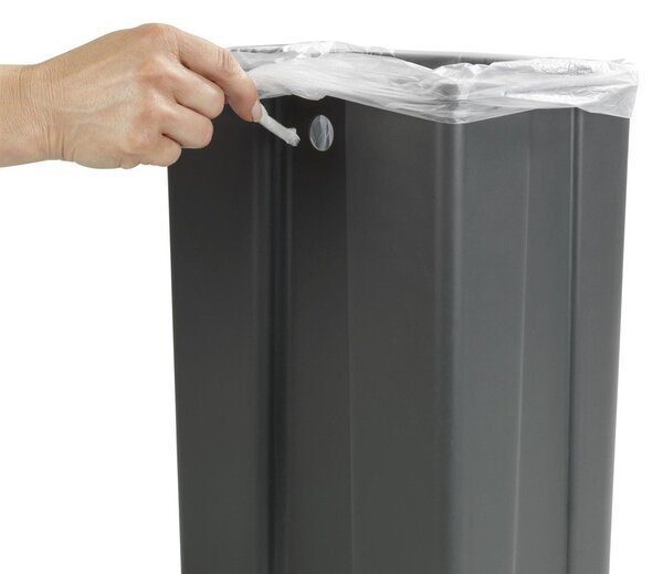 Wenko odpadkový koš 12 l šedá 54903100