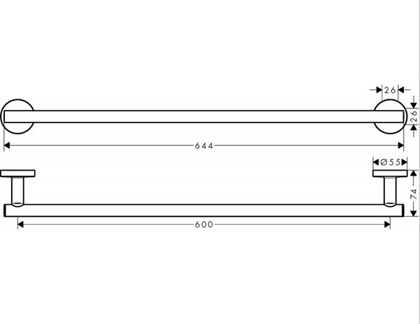 Hansgrohe Logis Universal věšák na ručník chrom 41716000