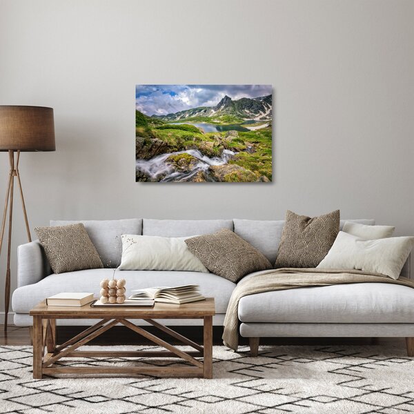 Skleněný obraz - Pohled na horu Rila (70x50 cm)