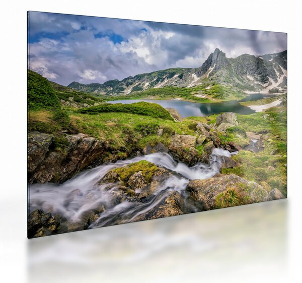 Skleněný obraz - Pohled na horu Rila (70x50 cm)