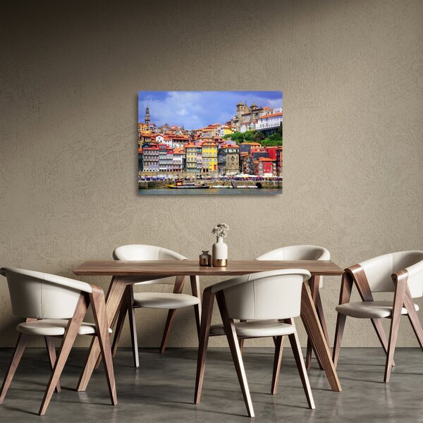 Skleněný obraz - Ribeira, Portugalsko (70x50 cm)