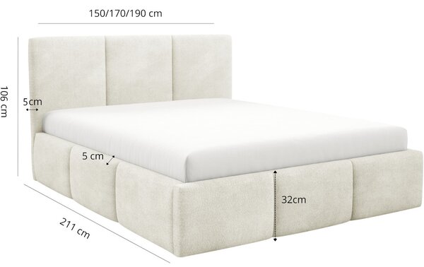 Čalouněná postel GINAN 140x200 #personalizuj