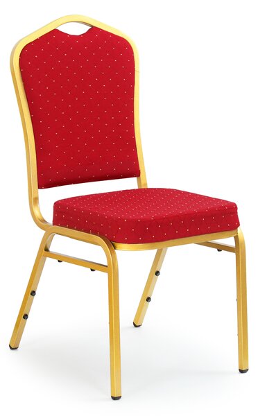 Jídelní židle K66 vínová / zlatá