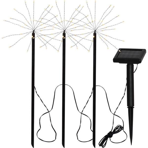 LED zapichovací solární venkovní svítidla v sadě 3 ks (výška 40 cm) Firework – Star Trading