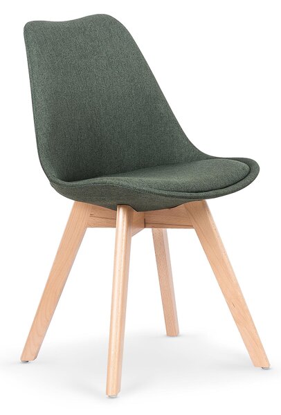 Jídelní židle K303 tmavě zelená / buk