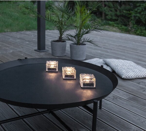 Venkovní solární LED svíčky v sadě 3 ks (výška 5,5 cm) Icecube – Star Trading