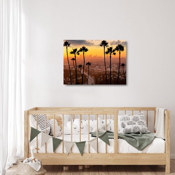 Skleněný obraz - Panorama Los Angeles (70x50 cm)