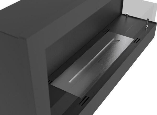 InFire - Rohový BIO krb 45x90 cm 3kW černá