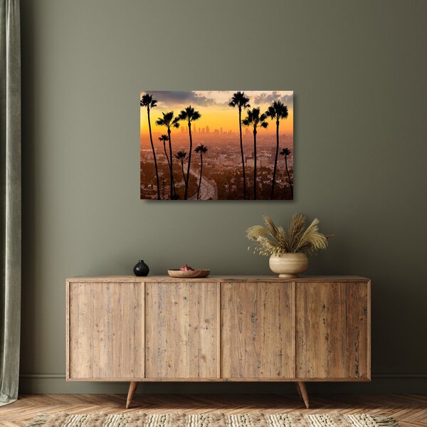 Skleněný obraz - Panorama Los Angeles (70x50 cm)