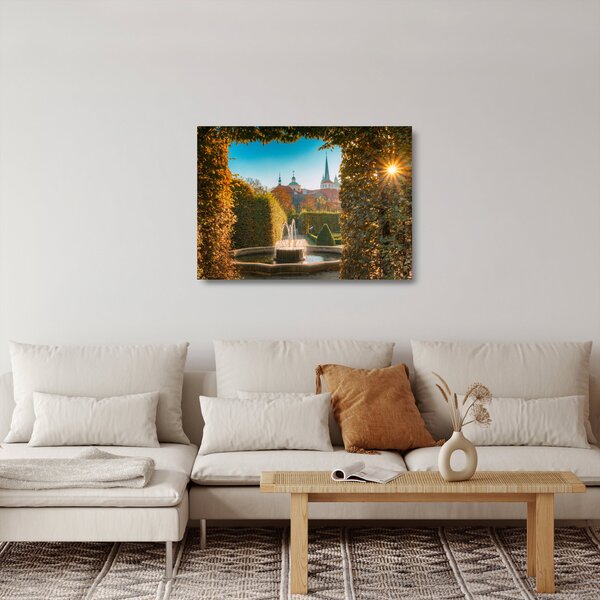 Skleněný obraz - Valdštejnský palác (70x50 cm)