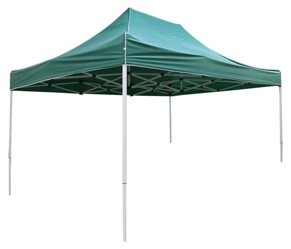 Skládací altán z oceli a zeleného polyesteru, rozmry 3 x 4,5 m, model Hope2