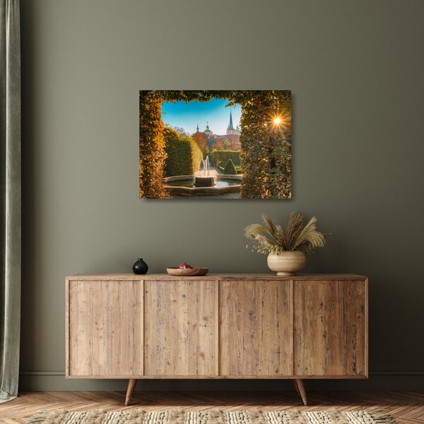 Skleněný obraz - Valdštejnský palác (70x50 cm)