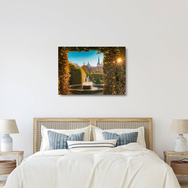 Skleněný obraz - Valdštejnský palác (70x50 cm)