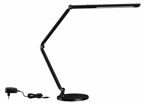 PAULMANN LED stolní lampa na psací stůl FlexBar černá 10,6W měnitelná bílá 3.000K 789.12