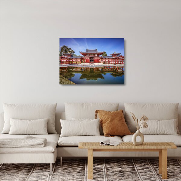 Skleněný obraz - Buddhistický chrám (70x50 cm)