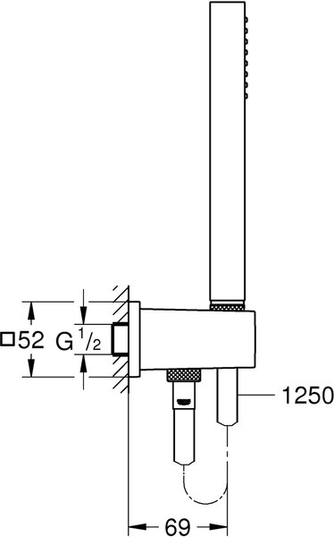 Grohe Euphoria Cube sprchová sada na stěnu chrom 26405000
