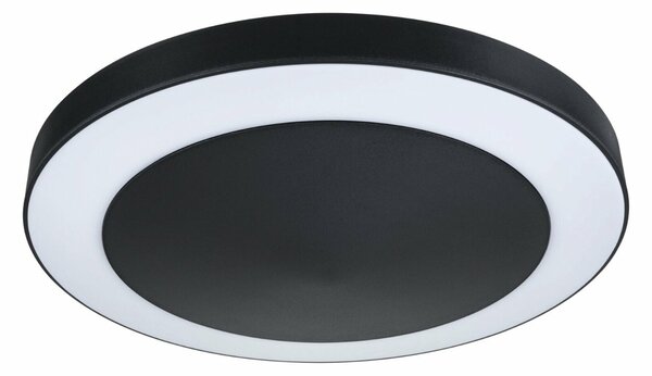 PAULMANN LED stropní svítidlo Circula soumrakový senzor a pohybové čidlo pohybové čidlo teplá bílá IP44 kruhové 320mm 3000K 14W 230V antracit umělá hmota
