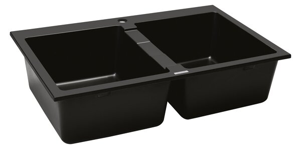 Oltens Gravan granitový dřez 78x50 cm černá 72400300