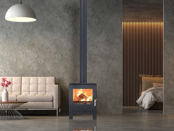 Kamna na dřevo Verso Kara L - 7,5 kW | Elegantní design a výkonné vytápění