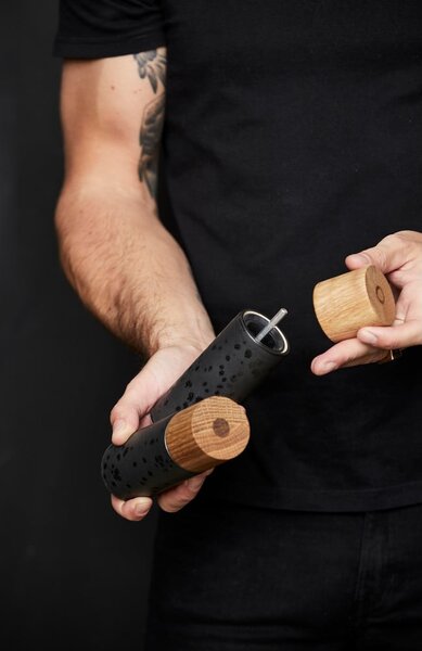 Černá keramická sada mlýnků na pepř a sůl 2 ks Gastro Black – Bitz