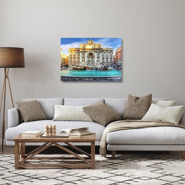 Skleněný obraz - Fontána di Trevi (70x50 cm)