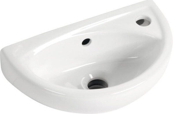 Creavit Oval umyvadlo 39x23 cm oválné klasický bílá lesk TP040