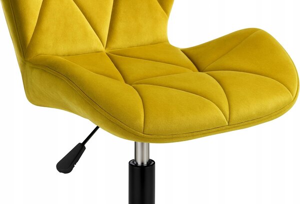 Ekspand | Kancelářská židle SKY74-1A – Ergonomická – Hořčičná/černá – Moderní design – Vysoký komfort