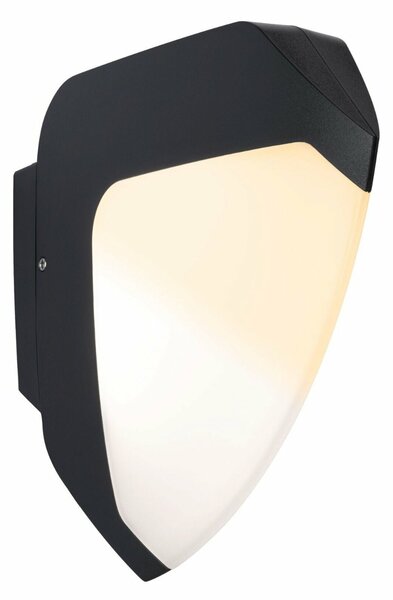 PAULMANN LED venkovní nástěnné svítidlo Smart Home Zigbee Ikosea neláká hmyz IP44 50x203mm CCT 4,4W 230V antracit umělá hmota