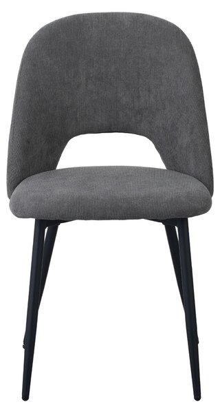 Jídelní židle Albatros s potahem na šňůru, sada 2 židlí SILVI, šedá - stylový vintage design, potah na šňůru, čalouněná židle testovaná SGS - moderní kuchyňská židle, židle do jídelny nebo k jídelnímu stolu