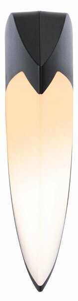 PAULMANN LED venkovní nástěnné svítidlo Smart Home Zigbee Ikosea neláká hmyz IP44 50x203mm CCT 4,4W 230V antracit umělá hmota