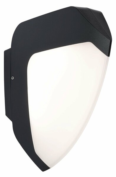 PAULMANN LED venkovní nástěnné svítidlo Ikosea soumrakový senzor a pohybové čidlo IP44 50x203mm 3000K 4,4W 230V antracit umělá hmota
