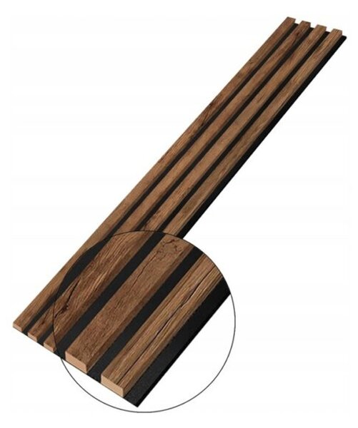 Designový akustický panel Dub Delano - 18 cm - 4 lamely