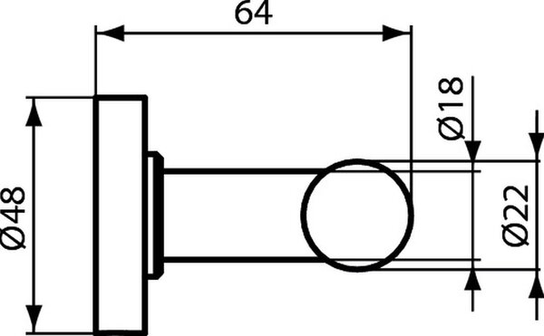 Ideal Standard IOM věšák na ručník chrom A9116AA