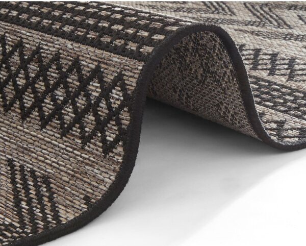 Černo-béžový venkovní koberec NORTHRUGS Sidon, 200 x 290 cm