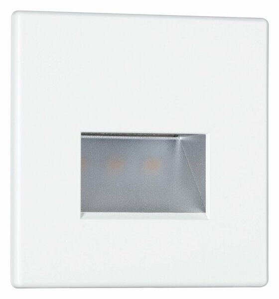 PAULMANN LED vestavné svítidlo do zdi Edge Quadro hranaté 80x5mm 1,2W 230V 2700K bílá mat