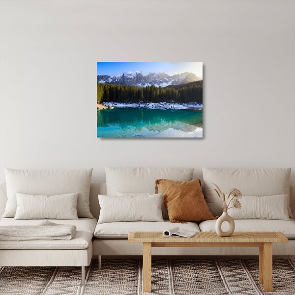 Skleněný obraz - Jezero Karersee (70x50 cm)