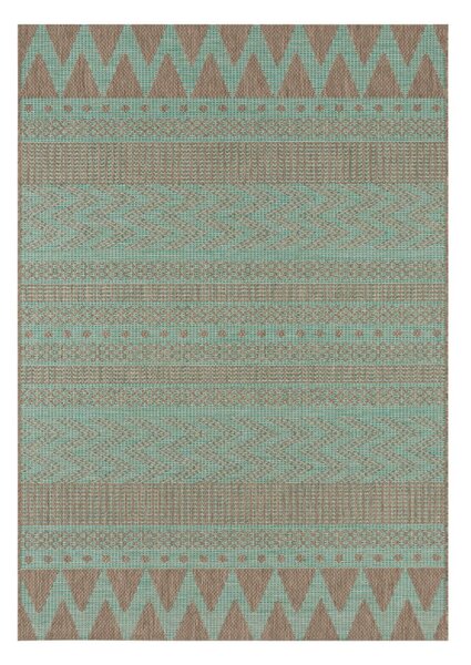 Zeleno-béžový venkovní koberec NORTHRUGS Sidon, 70 x 140 cm
