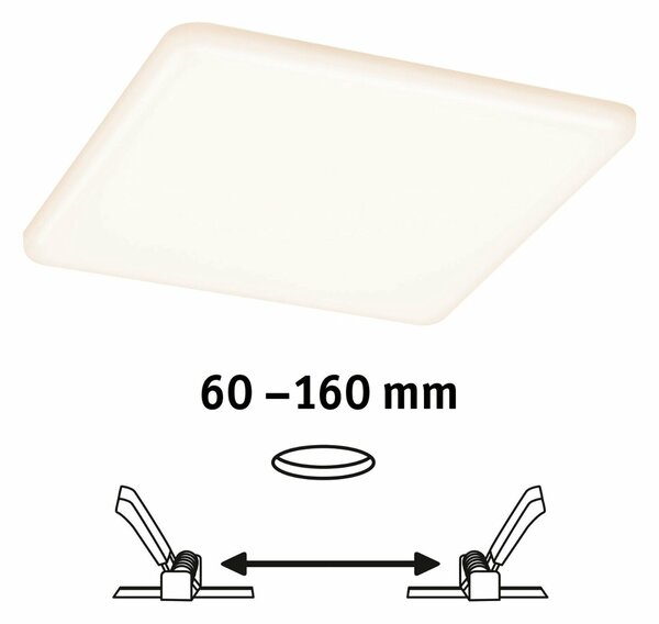 PAULMANN LED vestavné svítidlo Veluna VariFit Zigbee měnitelná bílá 185x185mm IP44 15W 953.84