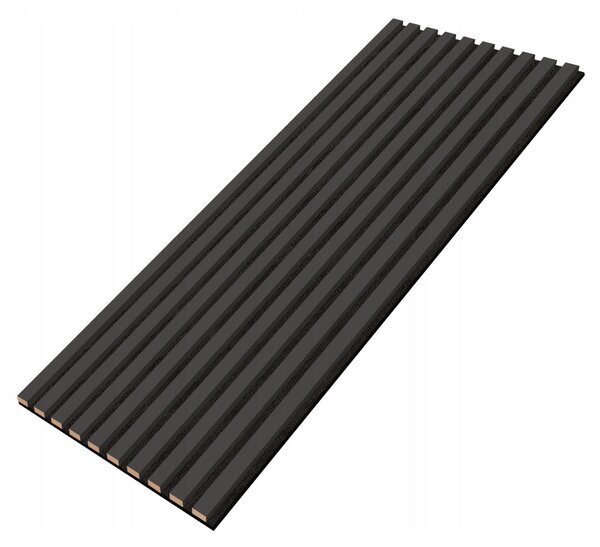 Designový akustický panel - antracit - 46 cm - 10 lamel