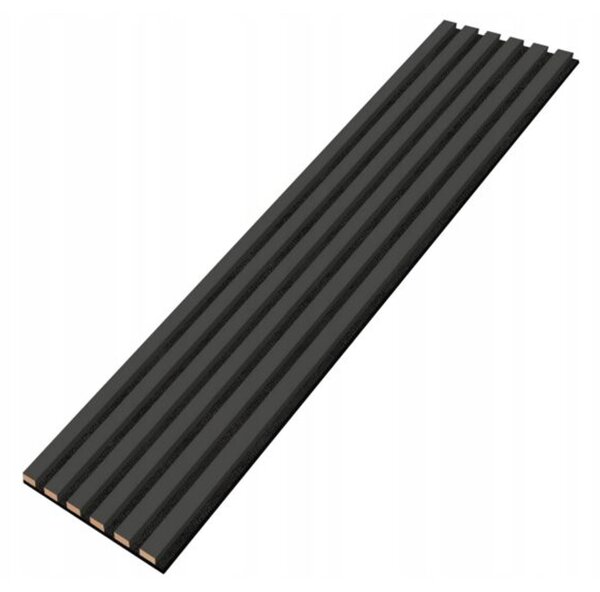 Designový akustický panel - antracit - 28 cm - 6 lamel