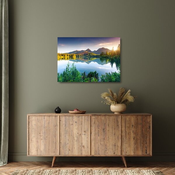 Skleněný obraz - Jezero (70x50 cm)