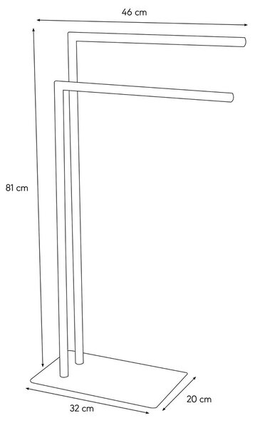 Sealskin Tube stojací věšák chrom 362383218