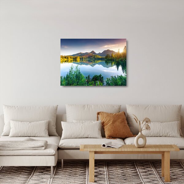 Skleněný obraz - Jezero (70x50 cm)