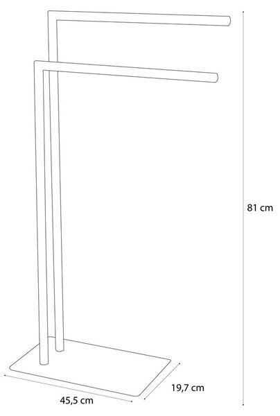 Sealskin Tube stojací věšák chrom 362383218