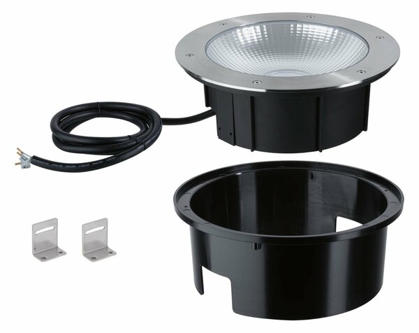 PAULMANN LED zemní svítidlo Durea IP67 kruhové 273mm 3000K 15W 230V ocel kov