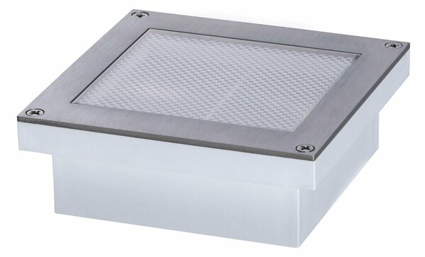 PAULMANN LED zemní svítidlo Smart Home Zigbee Brick neláká hmyz IP67 hranaté 100x100mm CCT 1W 230V ocel ocel