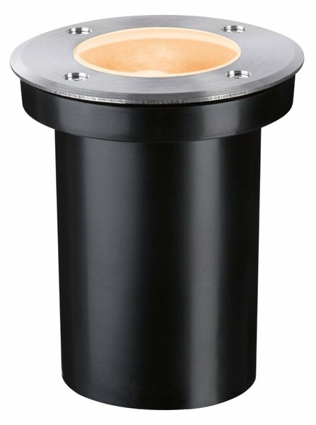 PAULMANN LED zemní svítidlo zlaté světlo neláká hmyz IP65 110mm 2200 - 2200K 4,3W 230V ocel kartáčovaný ocel/umělá hmota