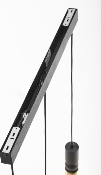 Jupiter 2007 - Lustr na lanku ALAS 3xGU10/10W/230V zlatá/černá