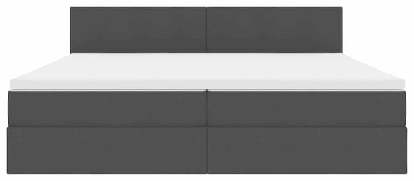 Postel s úložným prostorem a matrací Černá 200 x 200 cm Samet 3370469