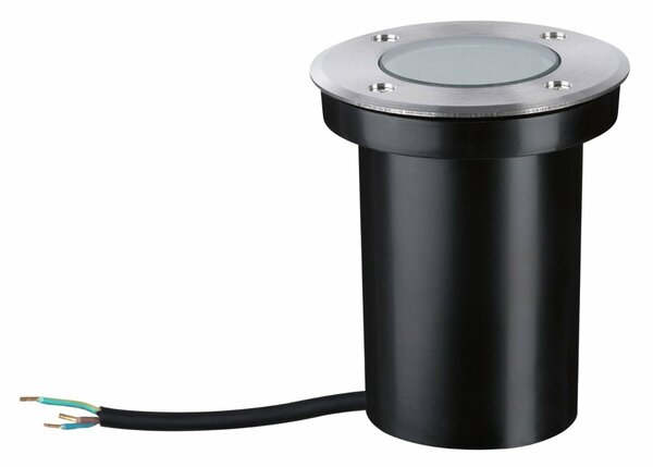 PAULMANN LED zemní svítidlo zlaté světlo neláká hmyz IP65 110mm 2200 - 2200K 4,3W 230V ocel kartáčovaný ocel/umělá hmota